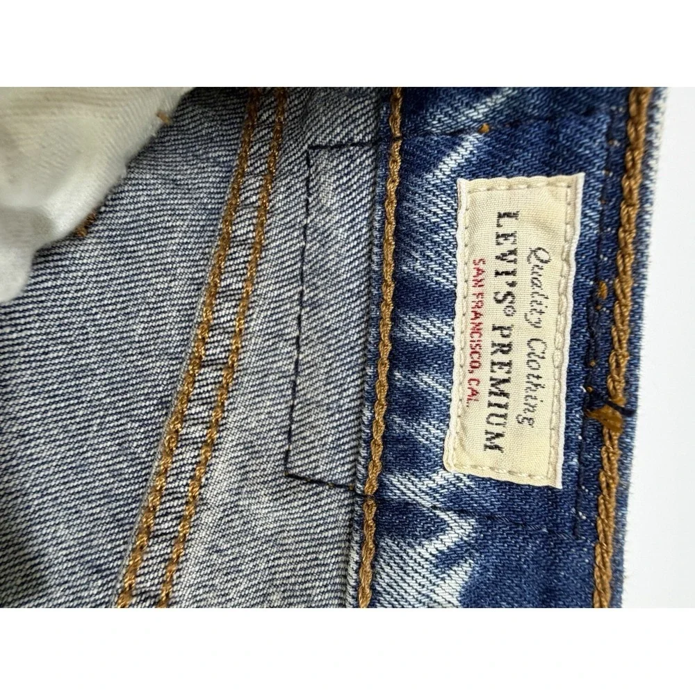 Levi's Premium Wedgie Bootcut Jeans Women's 33x34 High Rise Blue Denim NWT